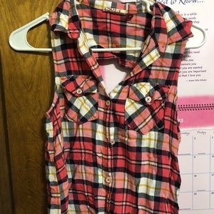 plaid tank top